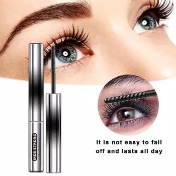 Тушь для ресниц 3D Curling Lash с моющейся насадкой Быстросохнущая водостойкая жидкая тушь Не размазывается и долго держится Естественное удлинение Без щетины A