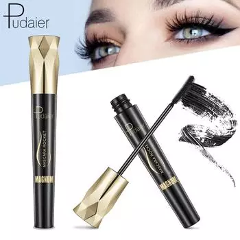 Тушь для ресниц 4D Silk Fiber Lash Mascara Curling Volume Ресницы Водонепроницаемая тушь для наращивания ресниц Rimel чёрный