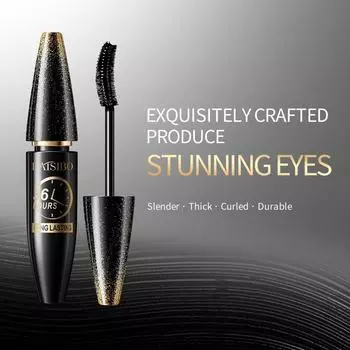 Тушь для ресниц Anti Halo Dyeing, 36 часов, удлиняющая плотную тушь, Золотая звезда для глаз, черный сценический макияж