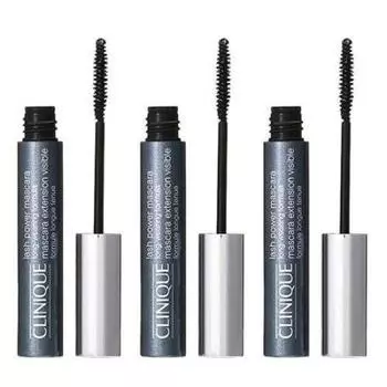 Тушь для ресниц CLINIQUE Lash Power Mascara Long Wearing Formula, черная, 6 мл, набор [01 Onyx], 3 предмета [продукт] чёрный