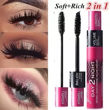 Тушь для ресниц Fiber Black Eye Curling Eyelash Double Waterproof Full Express10ml красный