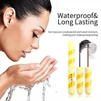 Тушь для ресниц Fine Glitter Mascara, водостойкая, густая, длинная и подкрученная, создающая глубокий и очаровательный макияж глаз Blue Diamond Sequins