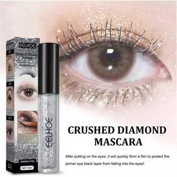 Тушь для ресниц Flash Diamond Mascara объемом 8 мл, основа под макияж, быстросохнущая, объемная, очаровательная 8ml