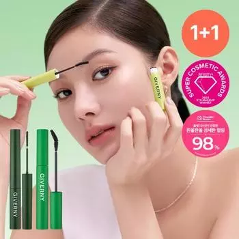 Тушь для ресниц Givenny Adhesion Sensitive, план 1+1 (Естественные/Длинные ресницы/Объем) 02Long lash black brown (1+1)