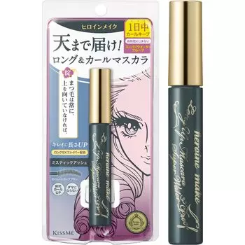 Тушь для ресниц Heroine Make Long UP Super WP 52 Mystic Ash 6 г Водостойкая формула, устойчивая к истиранию и слезам, поту, воде, кожному салу,
