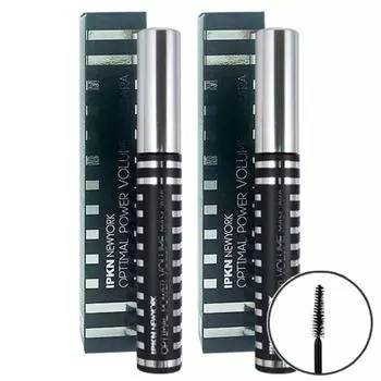 Тушь для ресниц IPKN Optimal Power Volume 10 мл 1+1, 2 шт.