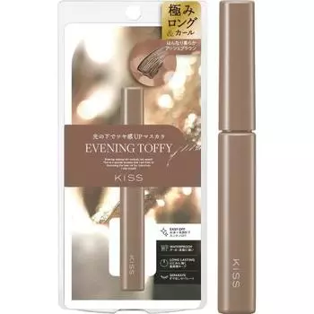 Тушь для ресниц KiSS Lasting Curl N 03 Evening Toffee 4,5 г Пепельно-коричневый с перламутром Отдельный финиш без комочков Водостойкая Смывается горячей водой + умывание