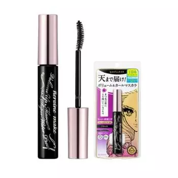 Тушь для ресниц KISSME HEROINE MAKE Volumizing Eyemakeup с водостойкой черной изогнутой щеточкой, разделяющей волокна, стойкий эффект накладных ресниц 6 г (2 варианта) #02-Brown (Long)