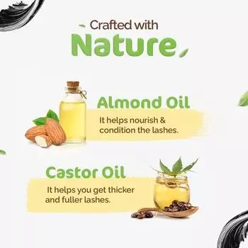 Тушь для ресниц Mamaearth Lash Care Volumizing Mascara с касторовым маслом и миндальным маслом для мгновенного увеличения объема в 2 раза - 13 г