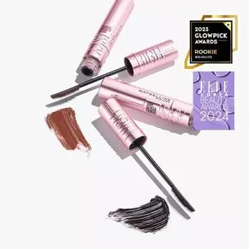 Тушь для ресниц Maybelline New York Sky High (Стойкость завивки 24 часа),Корейская косметика, КПОП sky high black