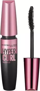 Тушь для ресниц Maybelline Volume Express Hyper Curl R, коричневая, водостойкая