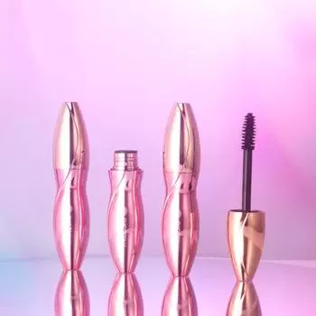 Тушь для ресниц - MISS ROSE, водостойкая, удлиняющая, для макияжа глаз, розово-золотой тюбик, черная, естественный вид, увеличение объема, подкручивание, красота