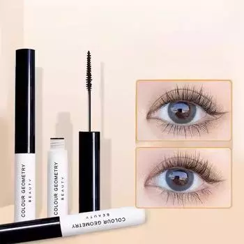 Тушь для ресниц, натуральная, стереоскопическая, тонкая, подкручивающаяся, водонепроницаемая, не размазывается, плотная, быстросохнущая, стойкая, набор для студенток, женщин, макияжа, жидкость для роста ресниц чёрный