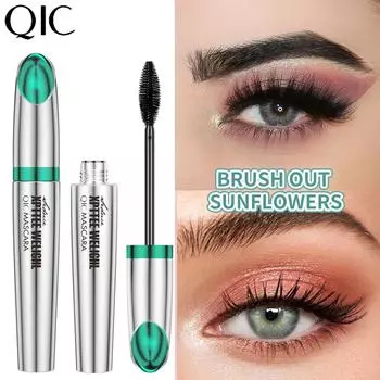 Тушь для ресниц QIC Green Magic 4D Slender, густая, скручивающаяся и водонепроницаемая, водонепроницаемая, без обмороков 1pcs