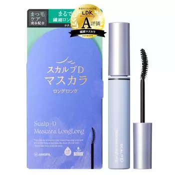 Тушь для ресниц Scalp D Long Long Удаляется горячей водой Curl Keep Upwards Separate Care Curl 6 г (натуральный черный) [Состав ресниц/Парабен/Спирт/Волокно