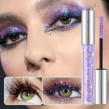 Тушь для ресниц Sparkling Mascara, водостойкая, не размазывающаяся, черная, с 3 эффектами блесток для стойкого эффекта, придающего ресницам объем. Тушь для ресниц Glitter Mascara 01