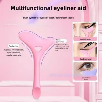 Тушь для ресниц, средство для подводки глаз, средство против дрожания рук, ленивый макияж, силикон, ложка для крема для лица, многофункциональный макияж для глаз роза розовый