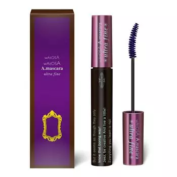 Тушь для ресниц Ultra Fine Blue Violet WATOSA Hot Water Remover Curl Keep Curl Up Fiber Contains [WATOSA № 1802 Blue]