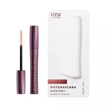 Тушь для ресниц UZU BY FLOWFUSHI Mote Color Mascara Eyelash Care Водостойкая, смывается горячей водой, не содержит спирта, гипоаллергенная [бордовый]
