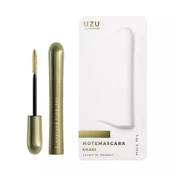 Тушь для ресниц UZU BY FLOWFUSHI Mote Mascara Khaki Colored Eyelash Care Водостойкая, смывается горячей водой, не содержит спирта, гипоаллергенная