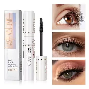 Тушь для ресниц Водостойкая, против пота, не размазывается, тонкая, густая, подкручивающая и удлиняющая тушь для укладки с двойным эффектом 1#