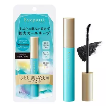 Тушь Eyeputti для ресниц Hitoe и Okubutae 01 Rich Black Curl Keep Waterproof