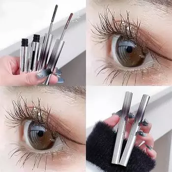 Тушь Iron Wand, черная смываемая металлическая тушь для ресниц, тушь для ресниц с металлической щеточкой без щеточки, водостойкая тушь для удлинения ресниц One Size коричневый