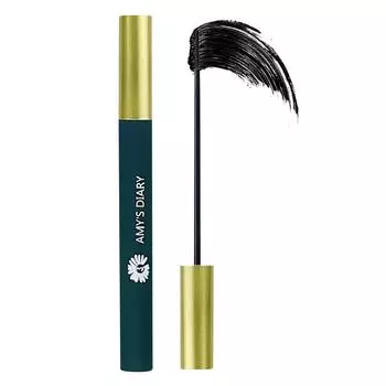 Тушь водонепроницаемая и устойчивая к поту. Длинная и завивающаяся тонкая головка кисти толстая и длинная, не размазывается. One Size чёрный