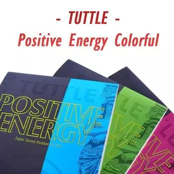 TUTTLE POSITIVE ENERGY Цветная резина для настольного тенниса Нелипкая резина для пинг-понга Высокоэластичная губка синий