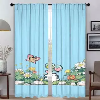 TuTu противомоскитные шторы для камеры современные шторы для гостиной 2 шт. украшения на Хэллоуин шторы разделительные оконные занавески W50xH70cmx2pcs-CL