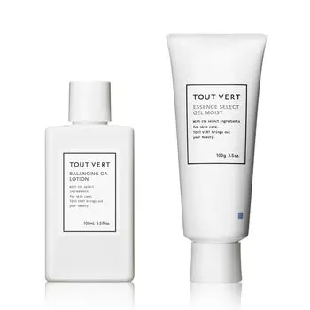 Tuvert Smooth Skin Care Set Balancing GA Lotion 100 мл Pre Lotion Essence Select Gel Moist 100 г Гель Pores Sebum Shine Firmness Elasticity Dry