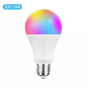 Tuya 9/15 Вт Wi-Fi умная лампочка Smart Life E27 B22 RGB светодиодная лампа с регулируемой яркостью, голосовое управление, работа с Alexa Google Home B22 15W
