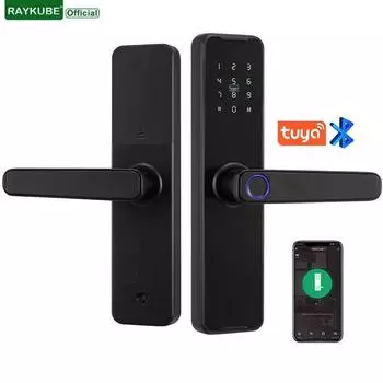 Tuya Bluetooth Intelligence Lock Биометрический отпечаток пальца Умный бесключевой доступ Пароль IC-карта Smartlife Поддержка 8 языков K7pro+