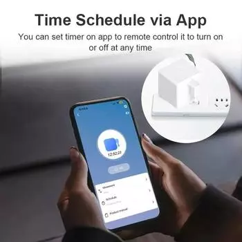 Tuya Bluetooth Перезаряжаемый выключатель Fingerbot Socket Bot Lights Garage Curtains Robot Remoteer Alexa Google Home Voice Assistant белый