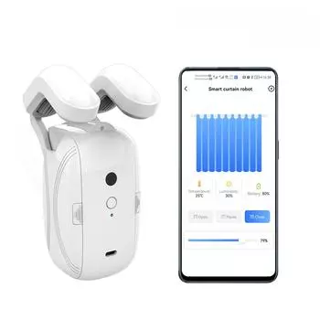 Tuya Bluetooth Smart Curtain Controller с беспроводным пультом дистанционного управления и голосовым управлением