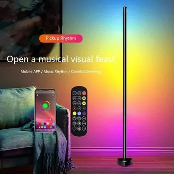 Tuya LED Smart RGB Mood Light Гостиная Угловая Напольная Лампа для Спальни Скандинавский Домашний Декор Настольная Лампа Освещение Стенда Интерьера EU Plug