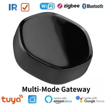 Tuya Multi-Mode Gateway Hub ZigBee Smart Home Wireless Bridge Bluetooth Mesh WiFi ИК-пульт дистанционного управления для Alexa Google Smart Life