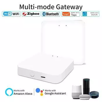 Tuya Multi Mode ZigBee Bluetooth Gateway Hub Беспроводная интеллектуальная бытовая техника Пульт дистанционного управления Мост Работает с Alexa Google Home 5V