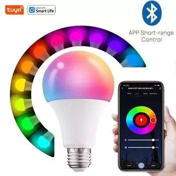 Tuya Smart LED Light BulbE27 220V E26110V Smart Life App Control Dimmable RGB White Ampoules Spotlight Bombilla Party Home Decor
