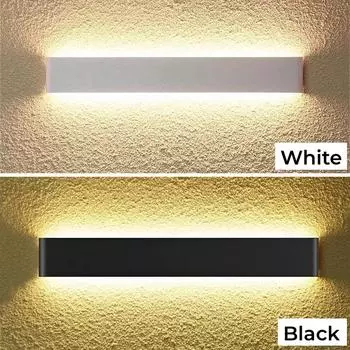 Tuya Smart LED RGB настенный светильник прямоугольный регулируемый вверх-вниз бра туалетный столик приложение голосовое управление зеркало передние настенные светильники приспособление Black Shell