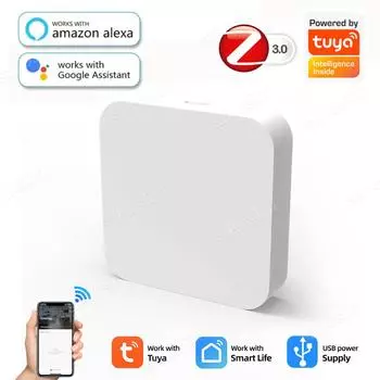 Tuya Smart Life APP Zigbee 3.0 Gateway Hub Устройство автоматизации умного дома Дистанционное управление Беспроводной мост Работает с Alexa Google Other