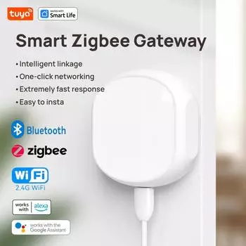 Tuya Smart Life ZigBee 3.0 Wired Smart Gateway Hub APP/Голосовое управление Умный дом Мост Автоматизация дома Работает с Alexa Google