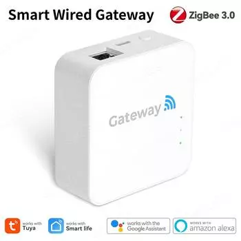 Tuya Smart Life ZigBee 3.0 Wired Gateway Hub APP Голосовое управление Умный дом Мост Автоматизация дома Работает с Alexa Google