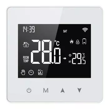 Tuya Smart Thermostat Battery Powered Water Gas Котёл Контроллер Температуры SN
