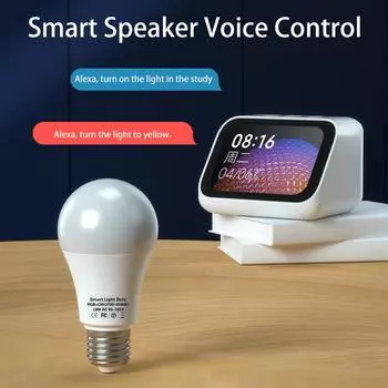 Tuya Smart WiFi Bulb Alexa Led Lamp E27 B22 RGB Smart Light Bulbs 18W 12W 15W 110V 220V Lamp For Google Assisatnt Smart Life