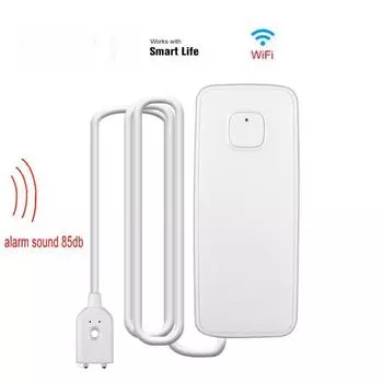 Tuya Smart WiFi Сигнализация утечки и уровня воды со звуковым оповещением null