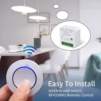 Tuya Smart Wifi Switch RF 433MHz Alexa Google Assistant Alice 16/20A голосовой пульт дистанционного управления универсальный мини-модуль для светодиодного освещения 16A