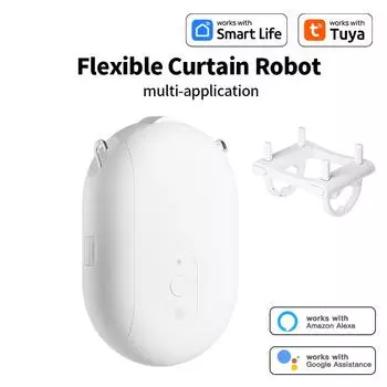 Tuya Smart Zigbee / Bluetooth Curtain Motor с крючками Smart Curtain Pusher Robot Поддержка Siri Google Home Alexa Voice Control