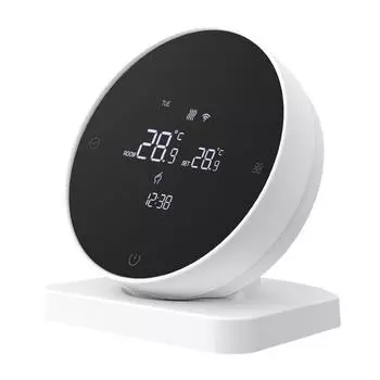 Tuya Wi-Fi цифровой дисплей интеллектуальный контроллер температуры RF433 многофункциональный водогазовый котел черный белый