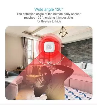 Tuya WIFI Smart PIR Motion Sensor Detector Датчик движения Smart Life APP Беспроводная система домашней автоматизации через Alexa Google Home